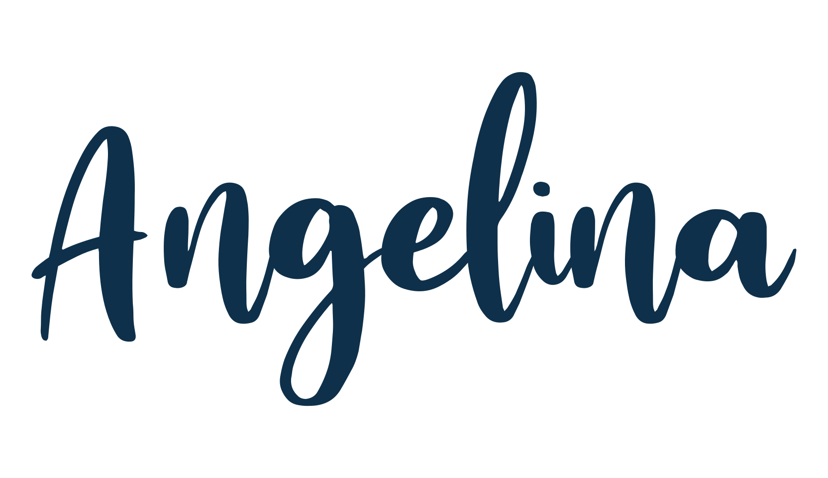 Angelina (angelina-3), script handwritten fancy decorative calligraphy font preview