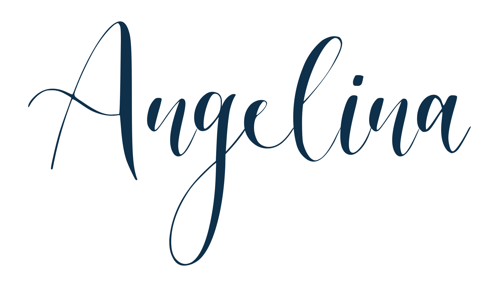 Angelina (angelina-4), script calligraphy fancy decorative font preview