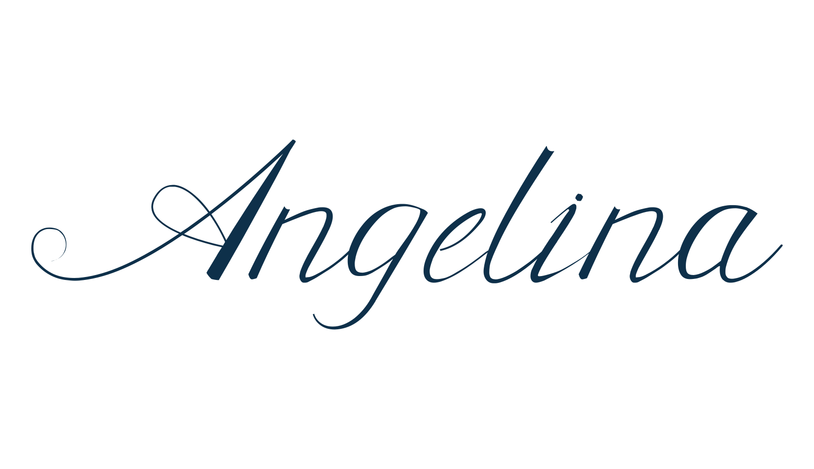 Angelina (angelina-7), script calligraphy fancy decorative font preview