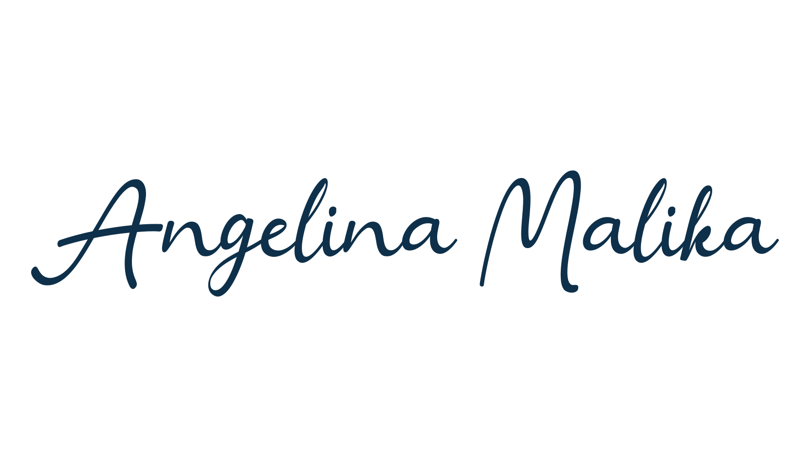 Angelina Malika, script handwritten fancy decorative calligraphy font preview
