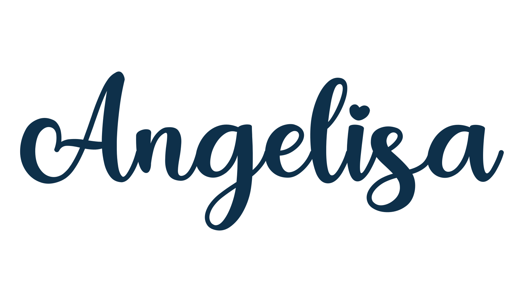 Angelisa, script calligraphy fancy decorative font preview