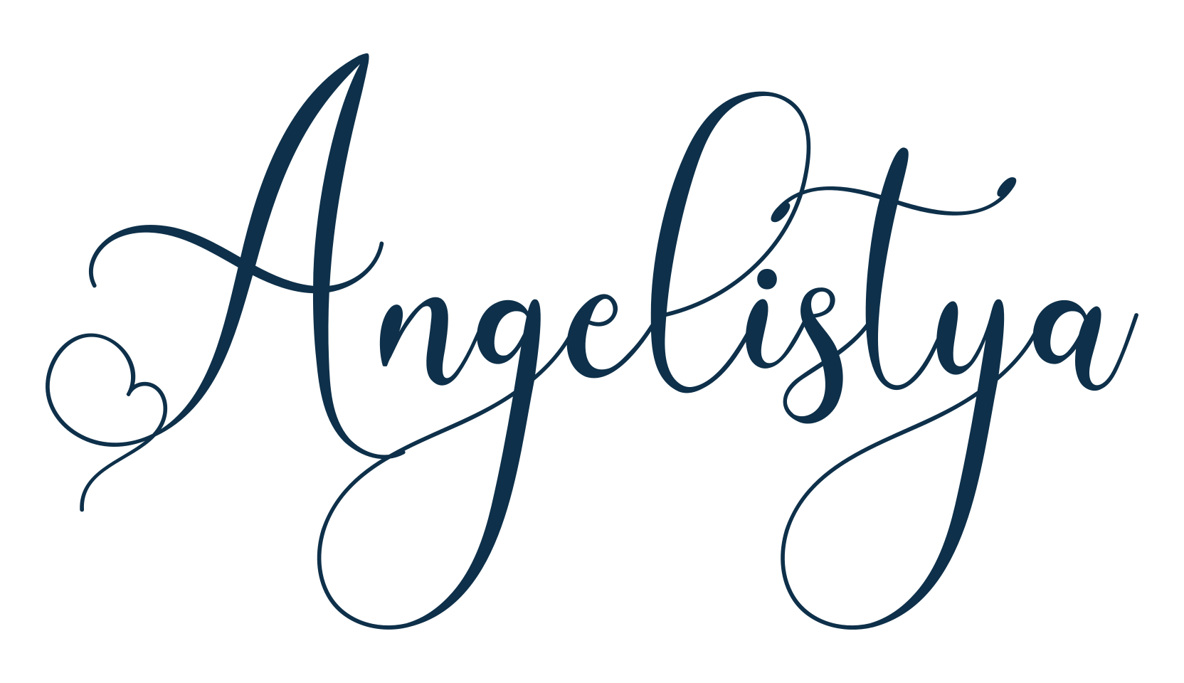 Angelistya, fancy decorative font preview