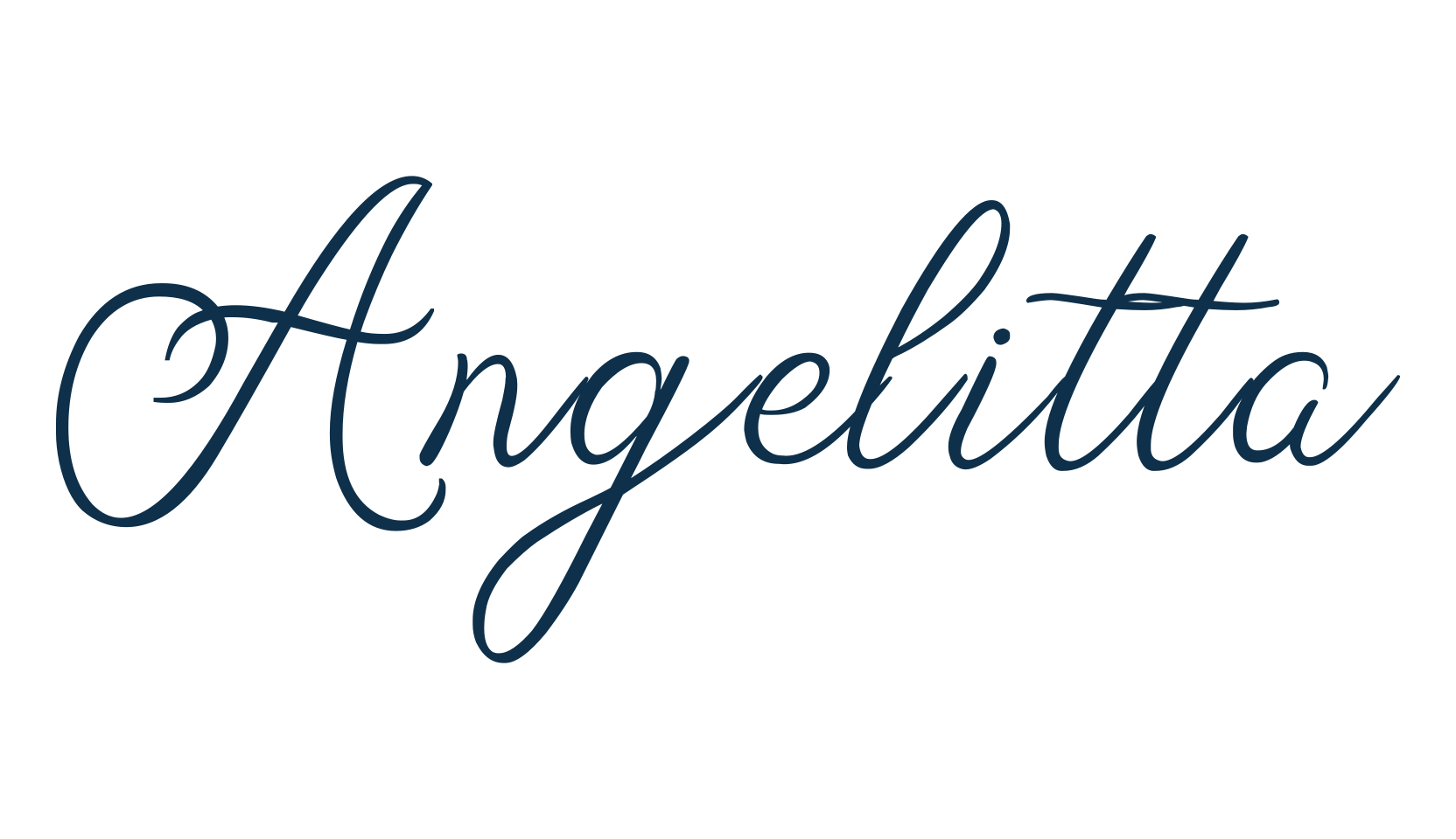 Angelitta (angelitta), calligraphy font preview