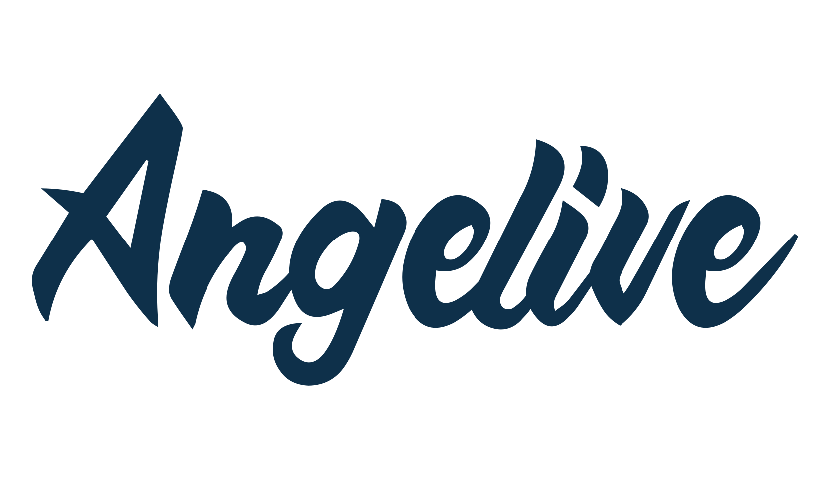Angelive, fancy decorative font preview