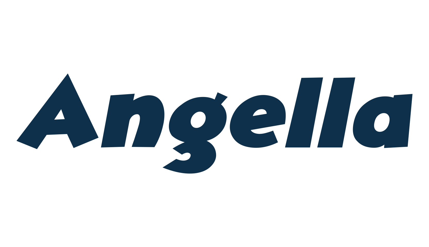Angella, cartoon font preview