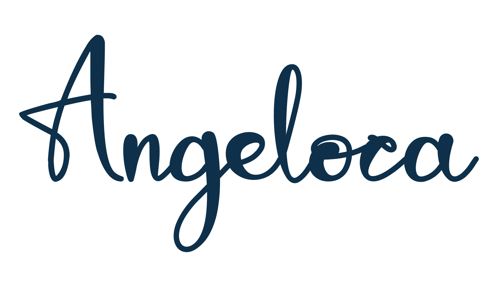 Angeloca, fancy decorative font preview
