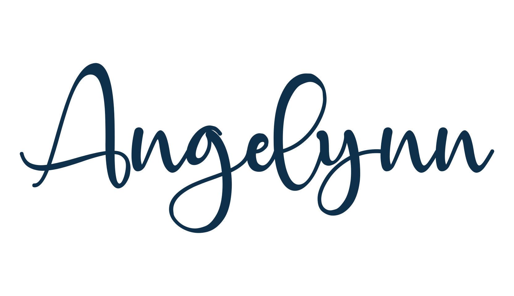 Angelynn, script calligraphy fancy decorative font preview