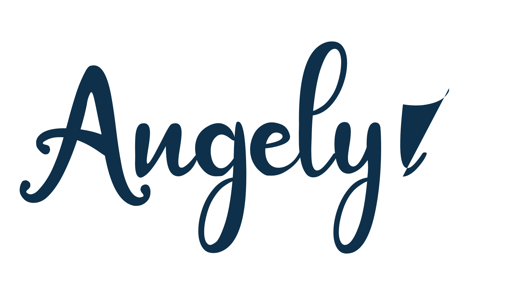 Angelyta, calligraphy font preview