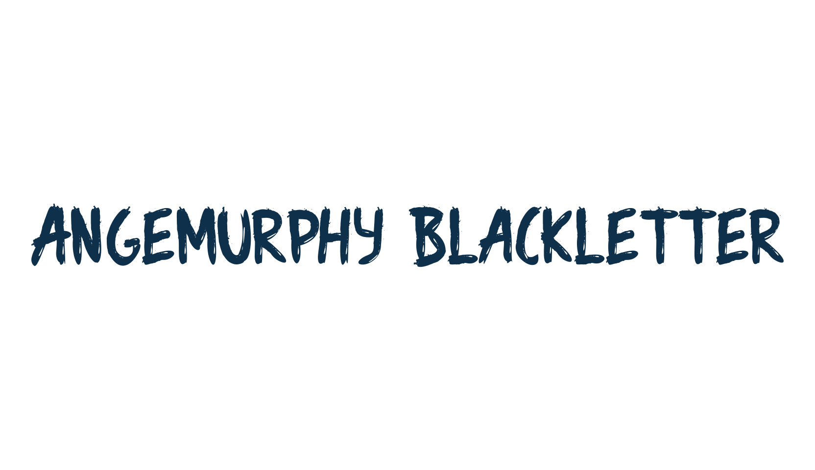 Angemurphy Blackletter, script brush fancy decorative calligraphy font preview