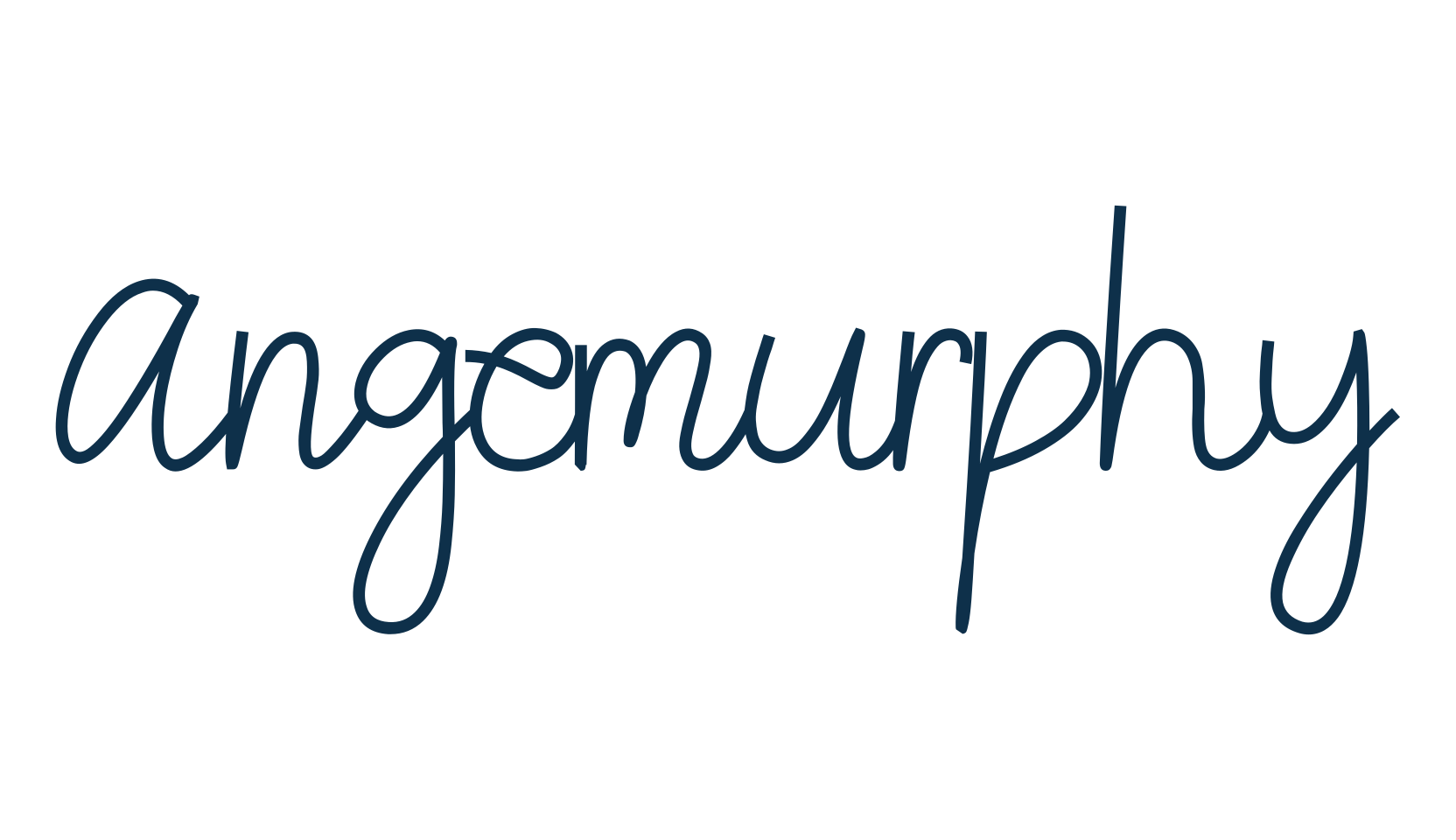Angemurphy, handwriting font preview