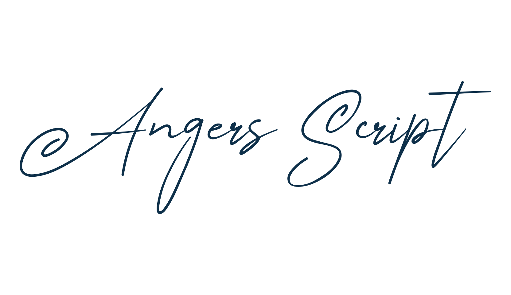 Angers Script, script handwritten fancy decorative calligraphy font preview