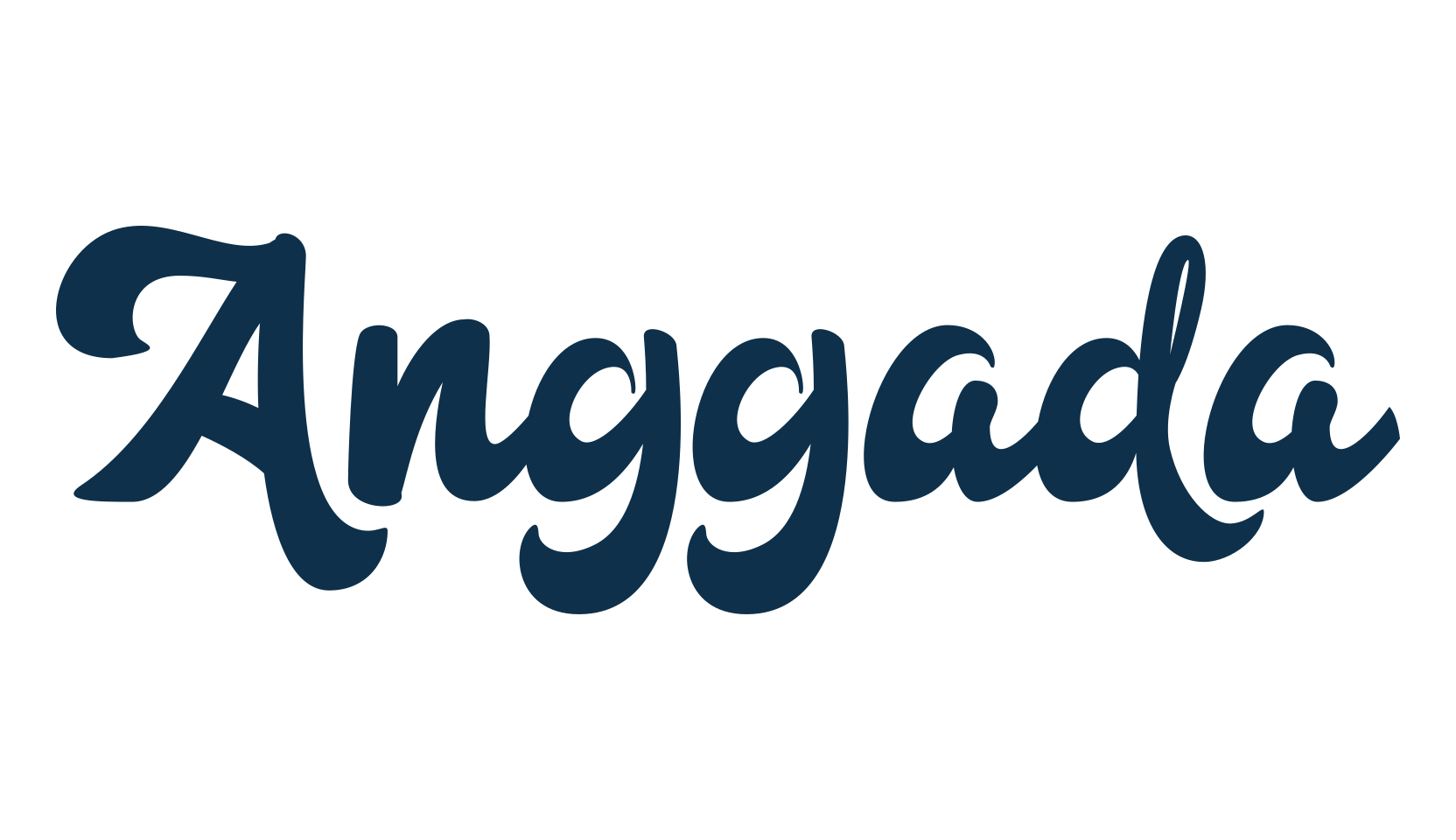 Anggada, old school font preview