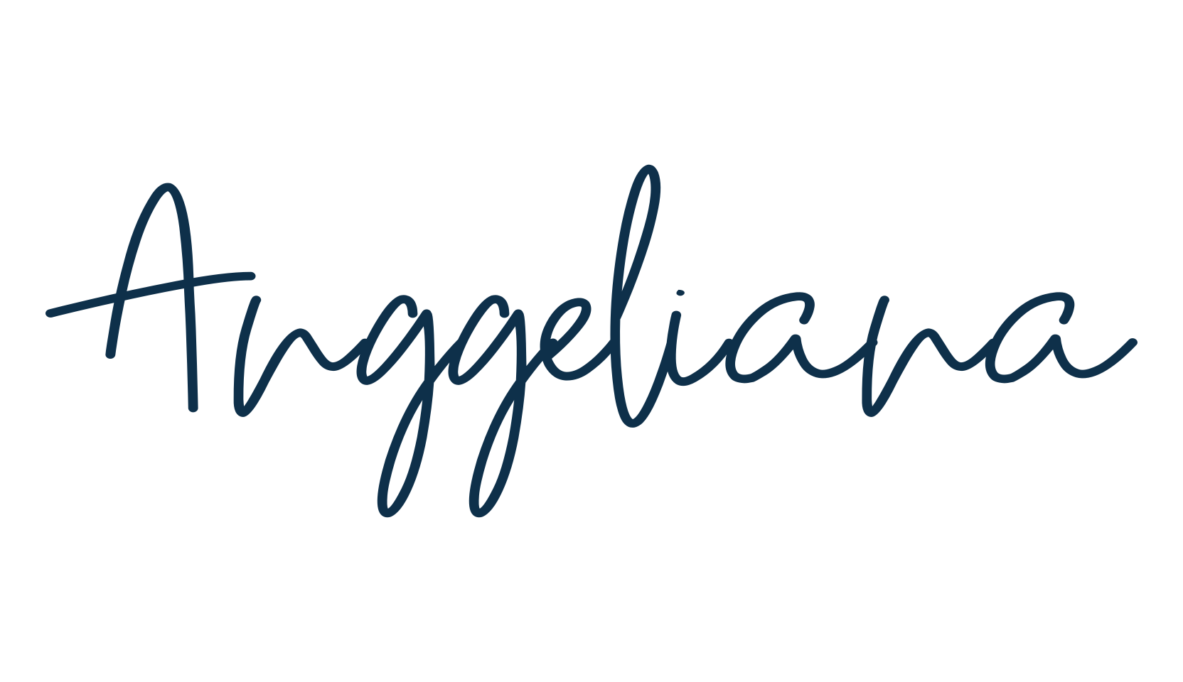Anggeliana, handwriting font preview