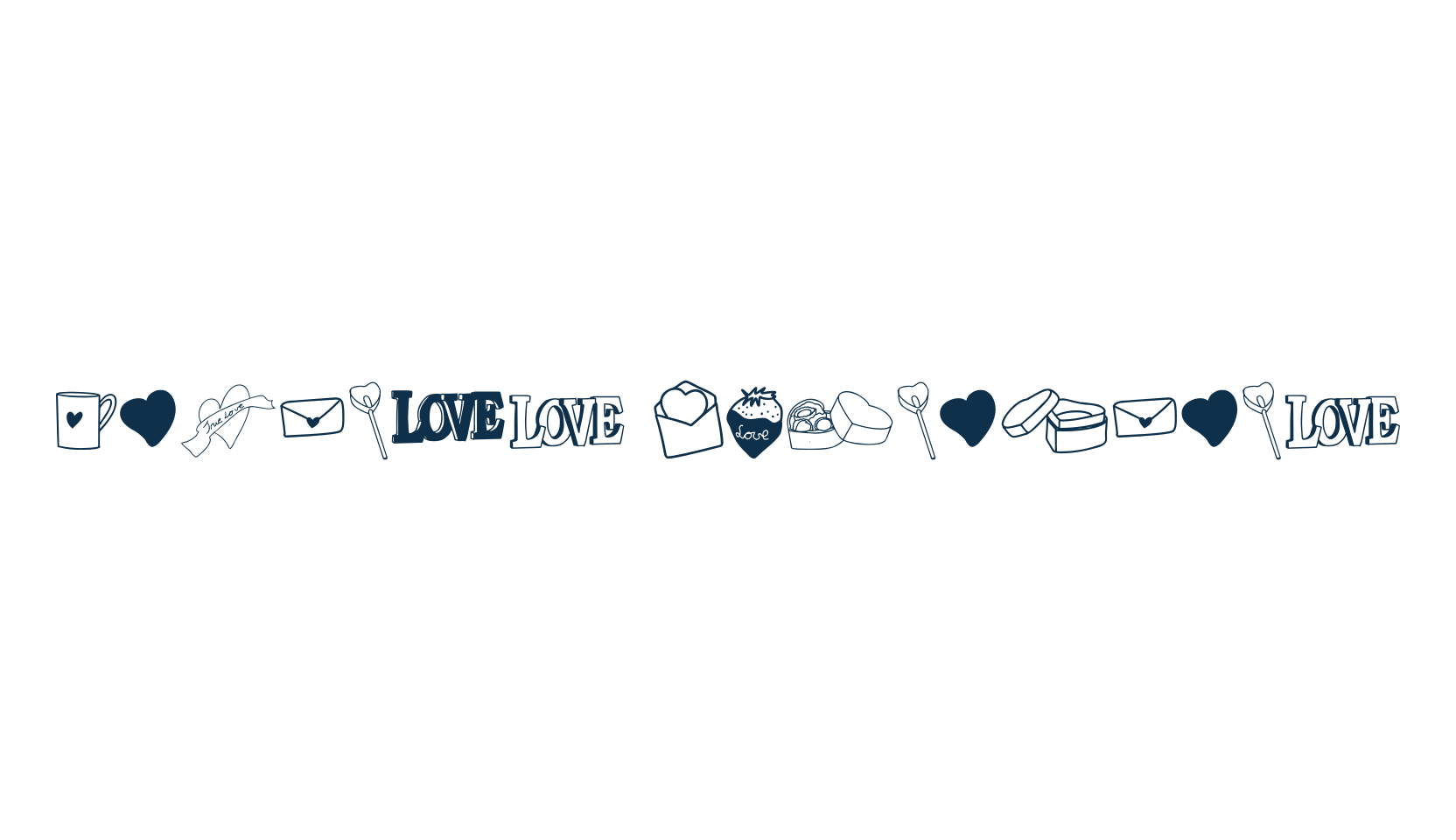 Angie's Valentines, fancy decorative font preview