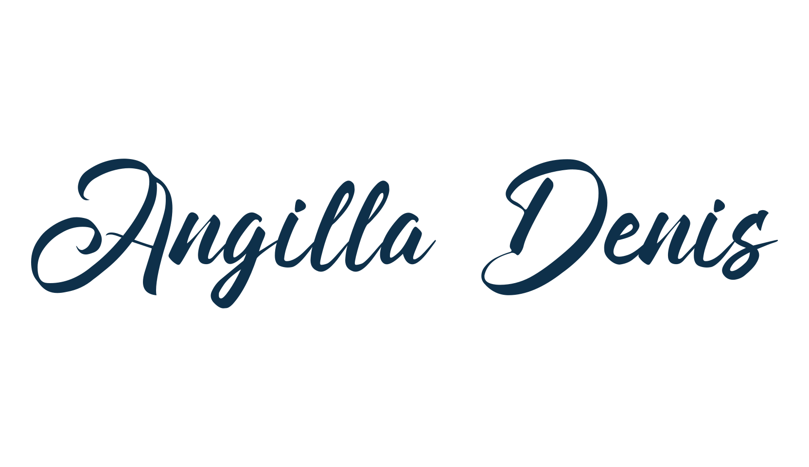 Angilla Denis, script calligraphy fancy decorative font preview