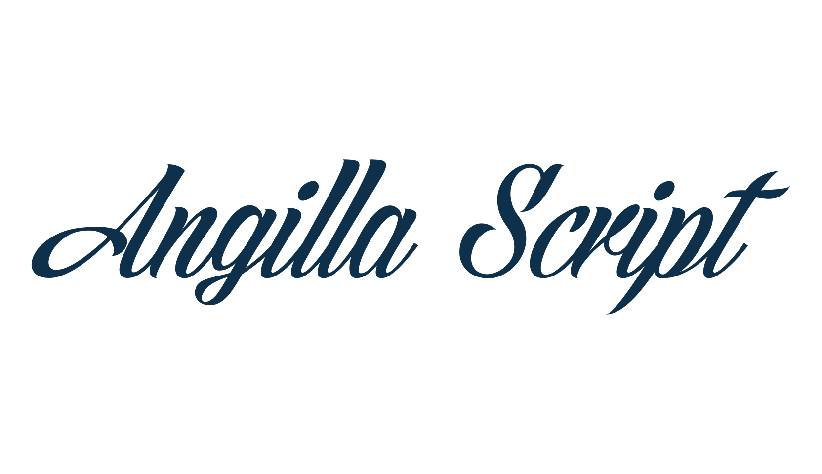 Angilla Script, fancy various decorative script calligraphy font preview