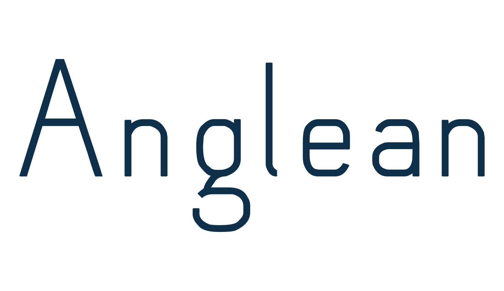 Anglean, basic sans serif font preview