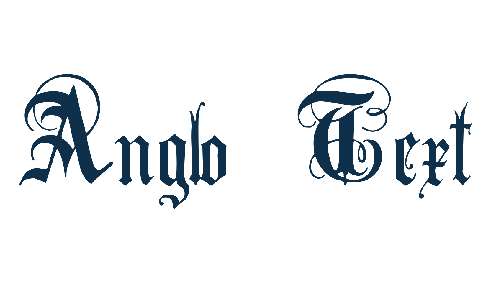 Anglo Text, medieval font preview