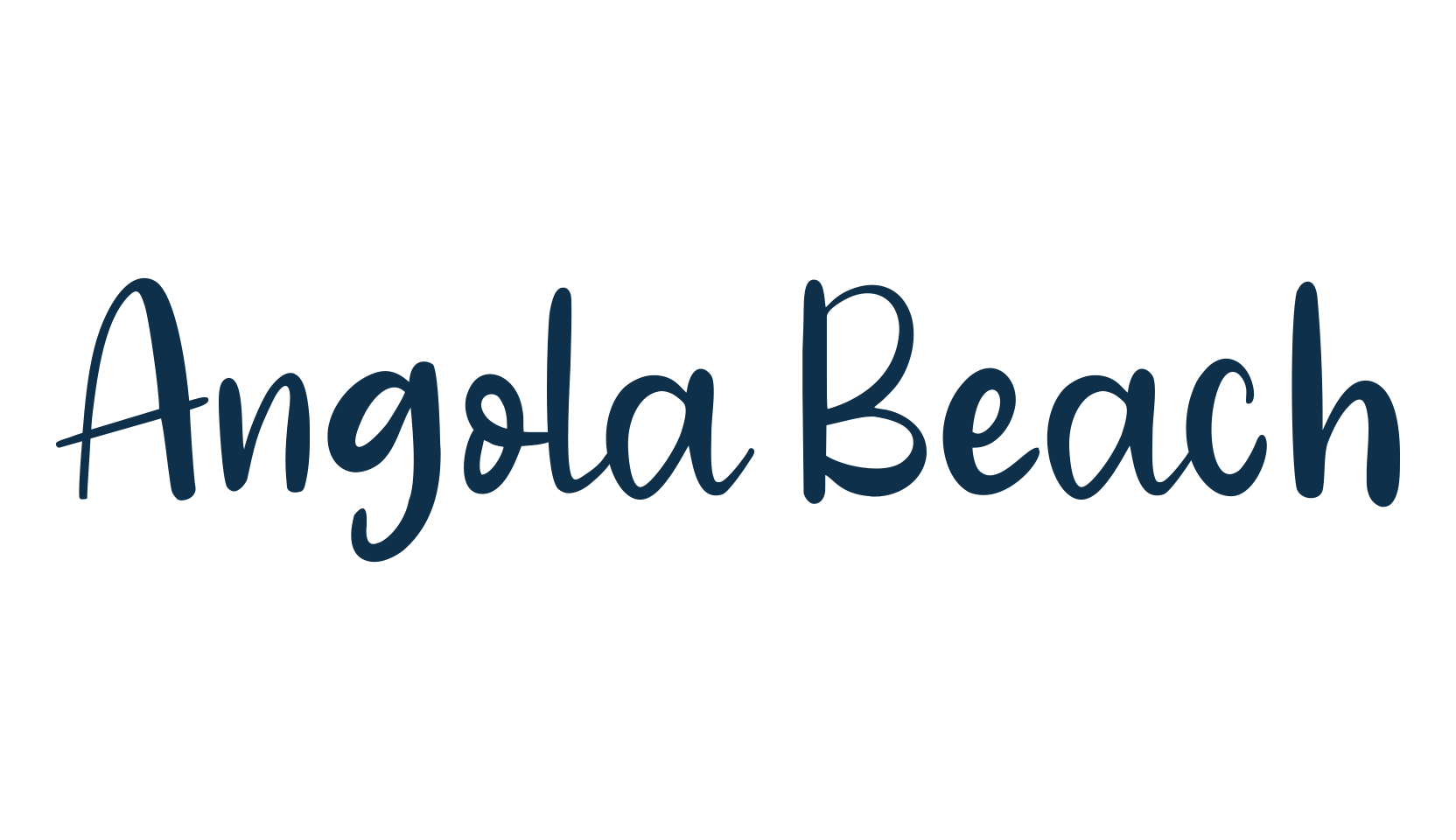 Angola Beach, fancy decorative font preview