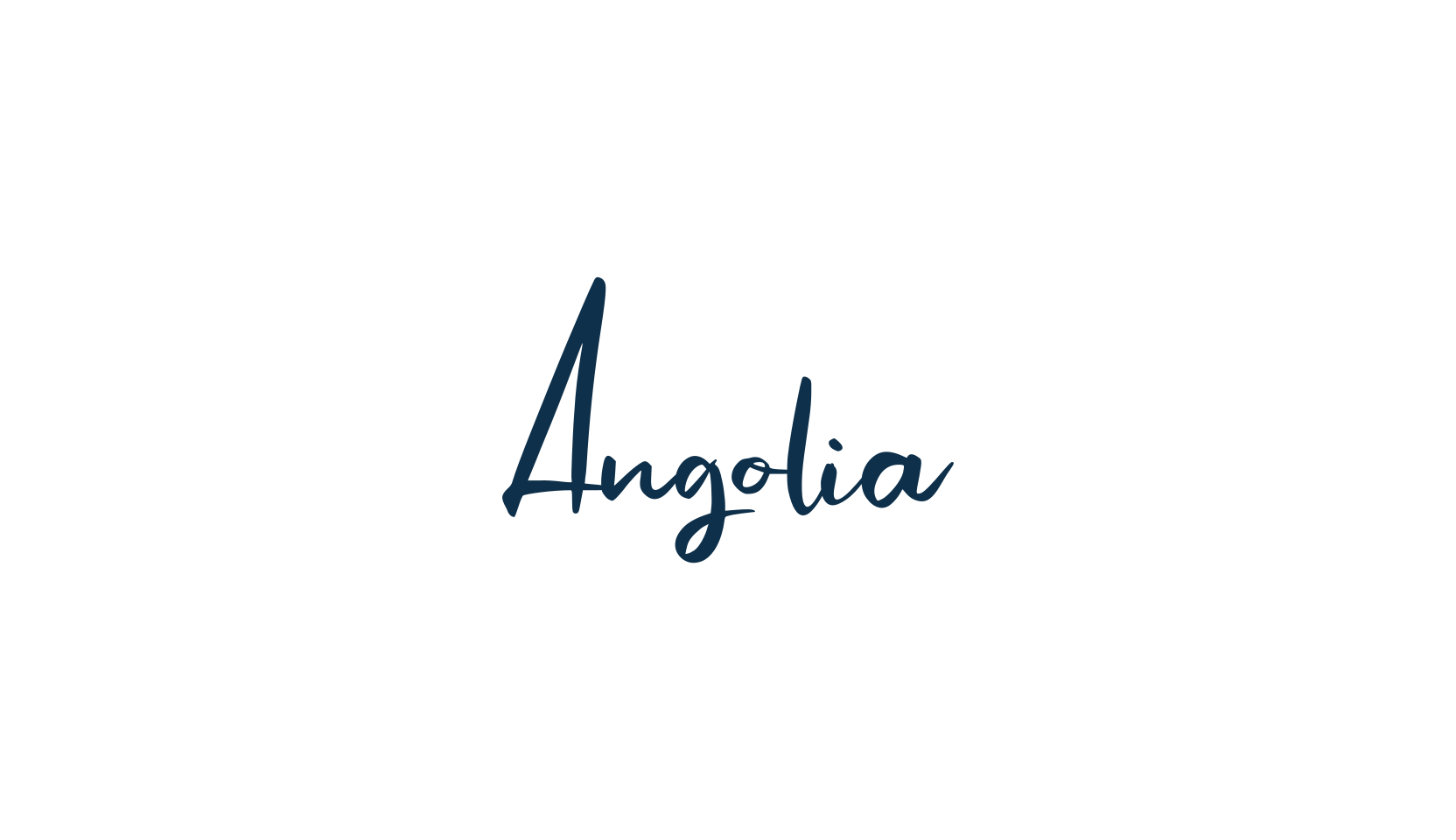 Angolia, script handwritten fancy decorative calligraphy font preview