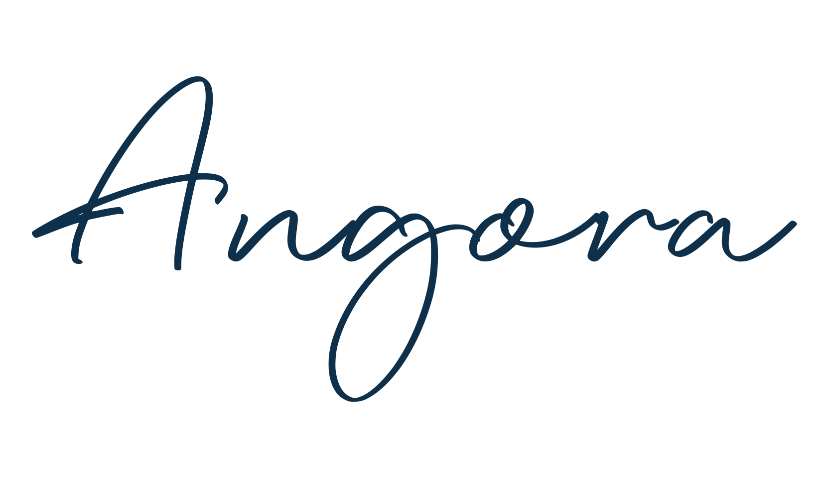 Angora, handwriting font preview