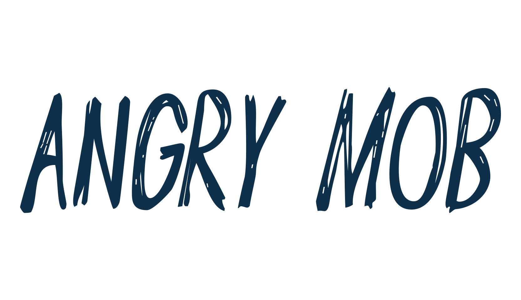 Angry Mob, script trash fancy decorative calligraphy font preview