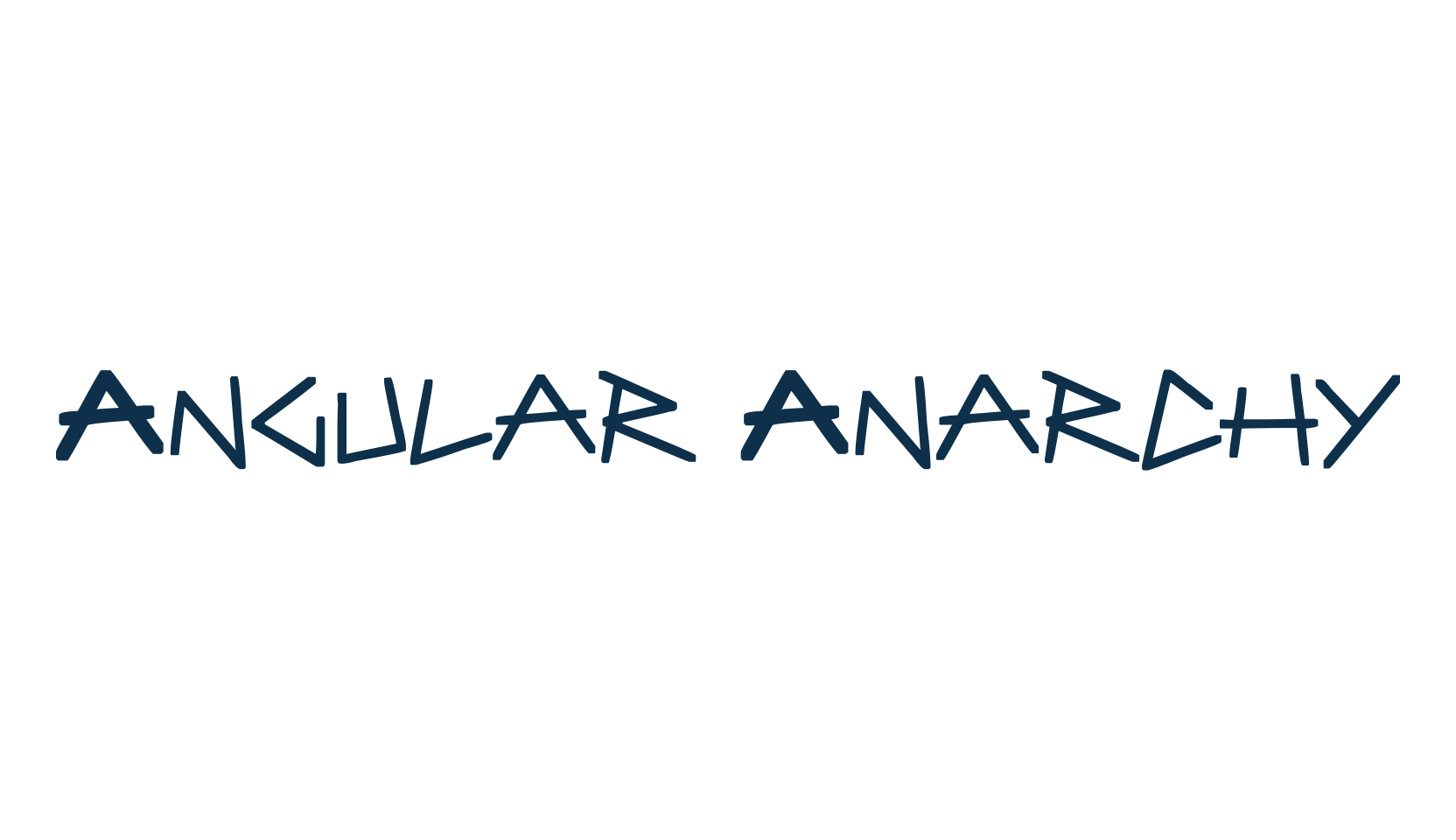 Angular Anarchy, fancy various decorative script calligraphy font preview