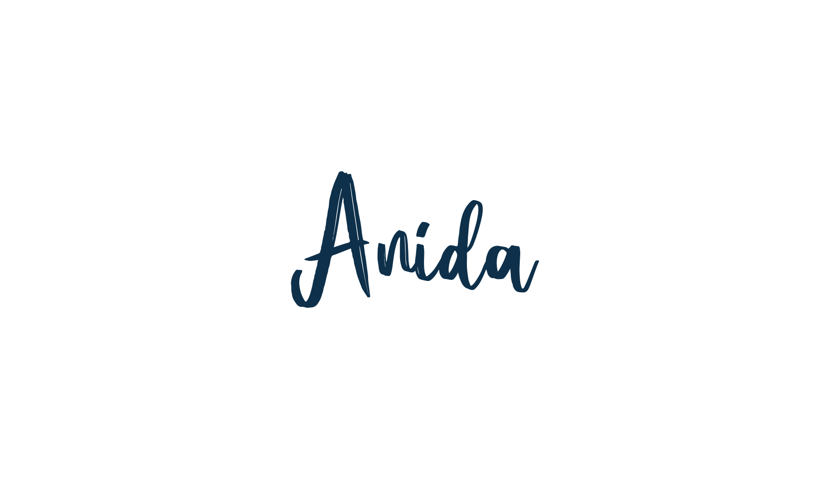 Anida, script brush fancy decorative calligraphy font preview
