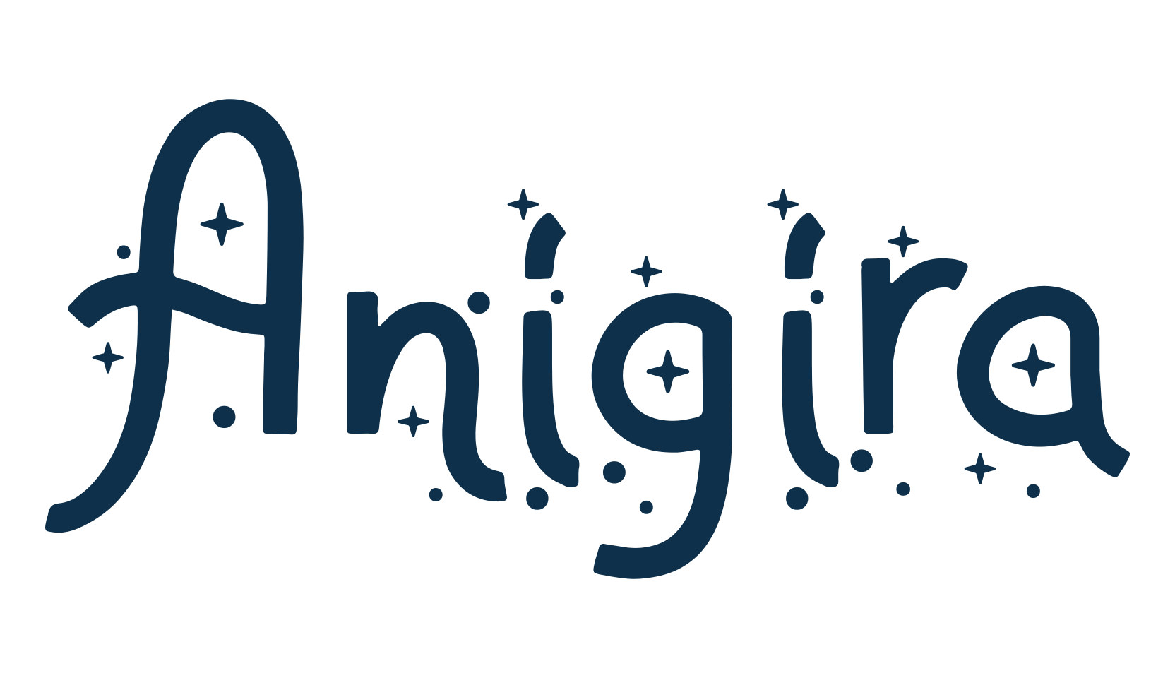 Anigira, fancy decorative font preview