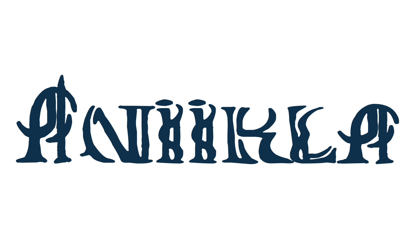 Aniikla, decorative font preview