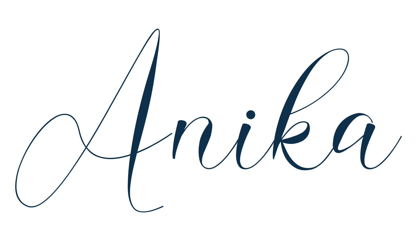 Anika, script calligraphy fancy decorative font preview