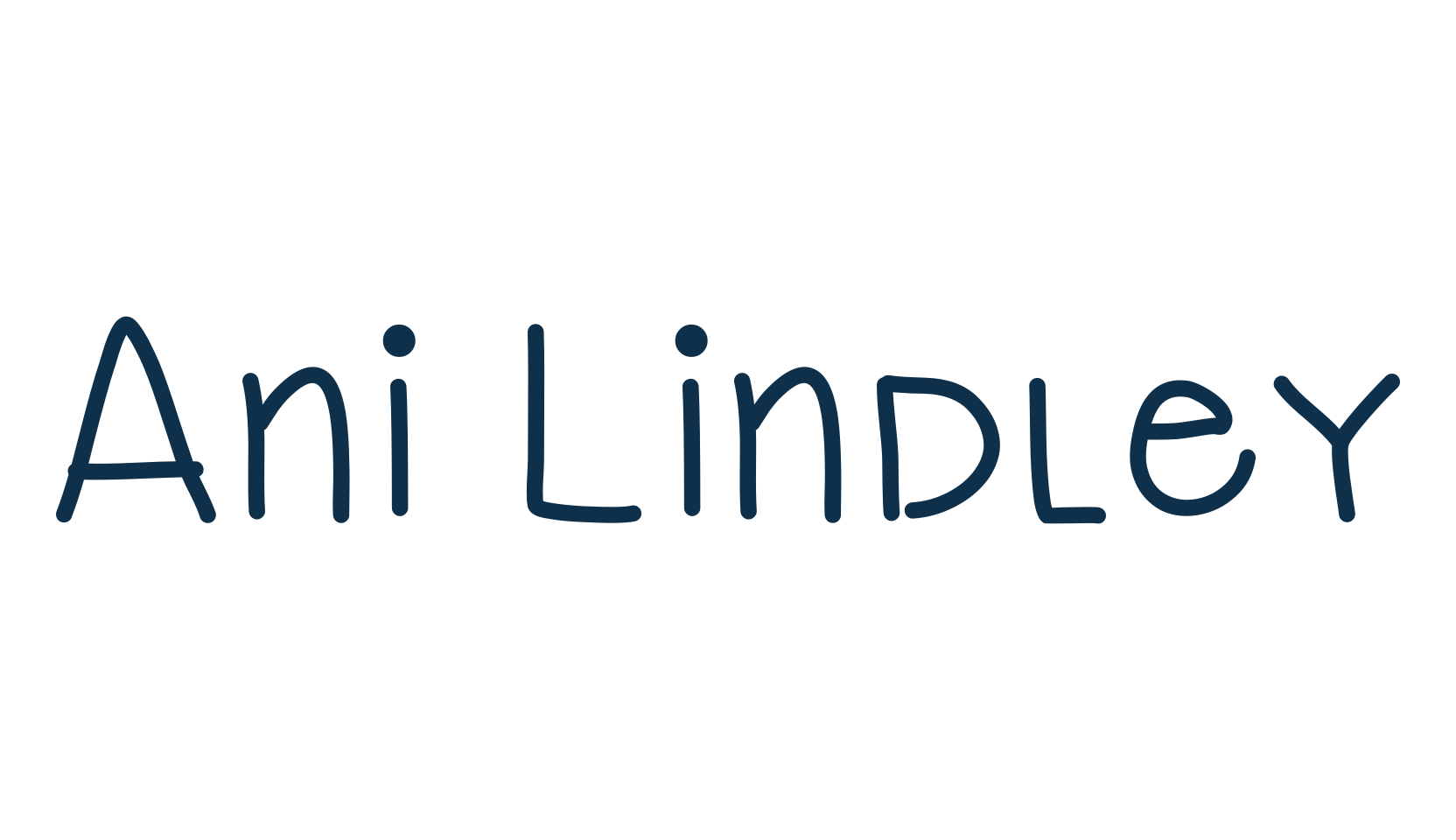 Ani Lindley, handwriting font preview