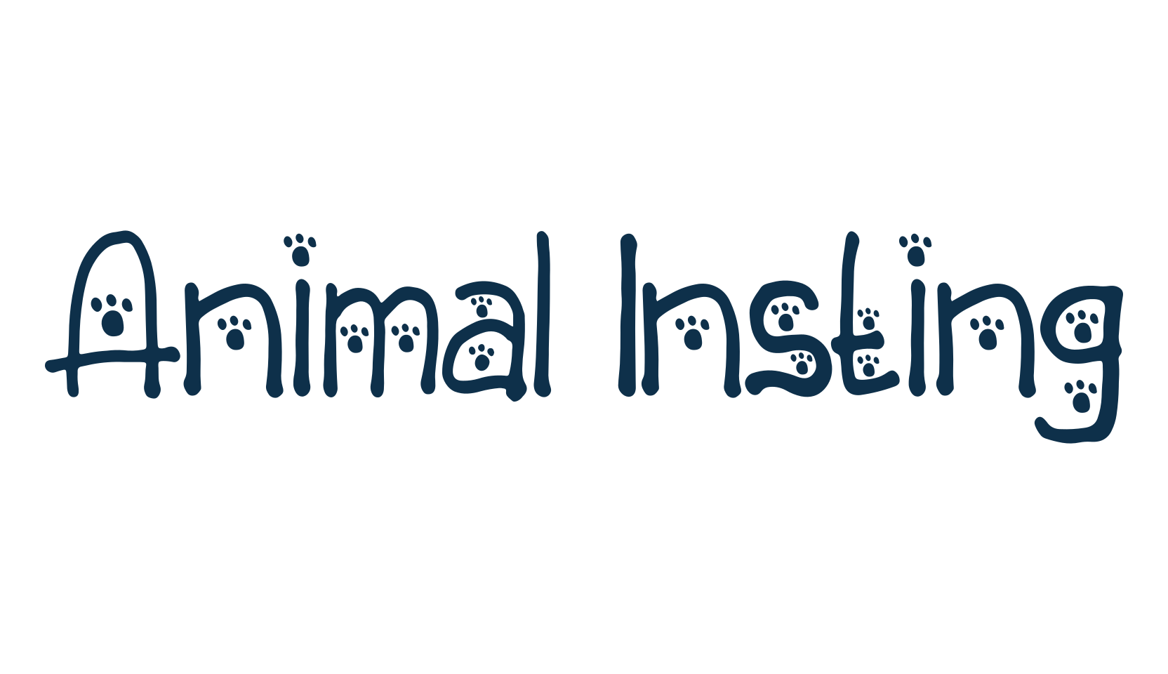 Animal Insting, decorative font preview