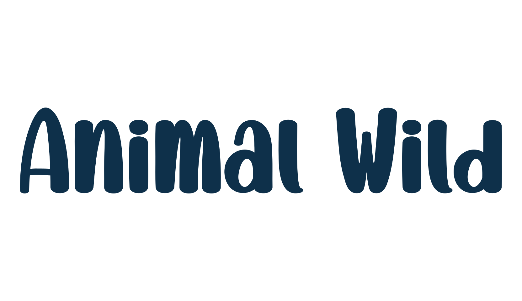 Animal Wild, various font preview