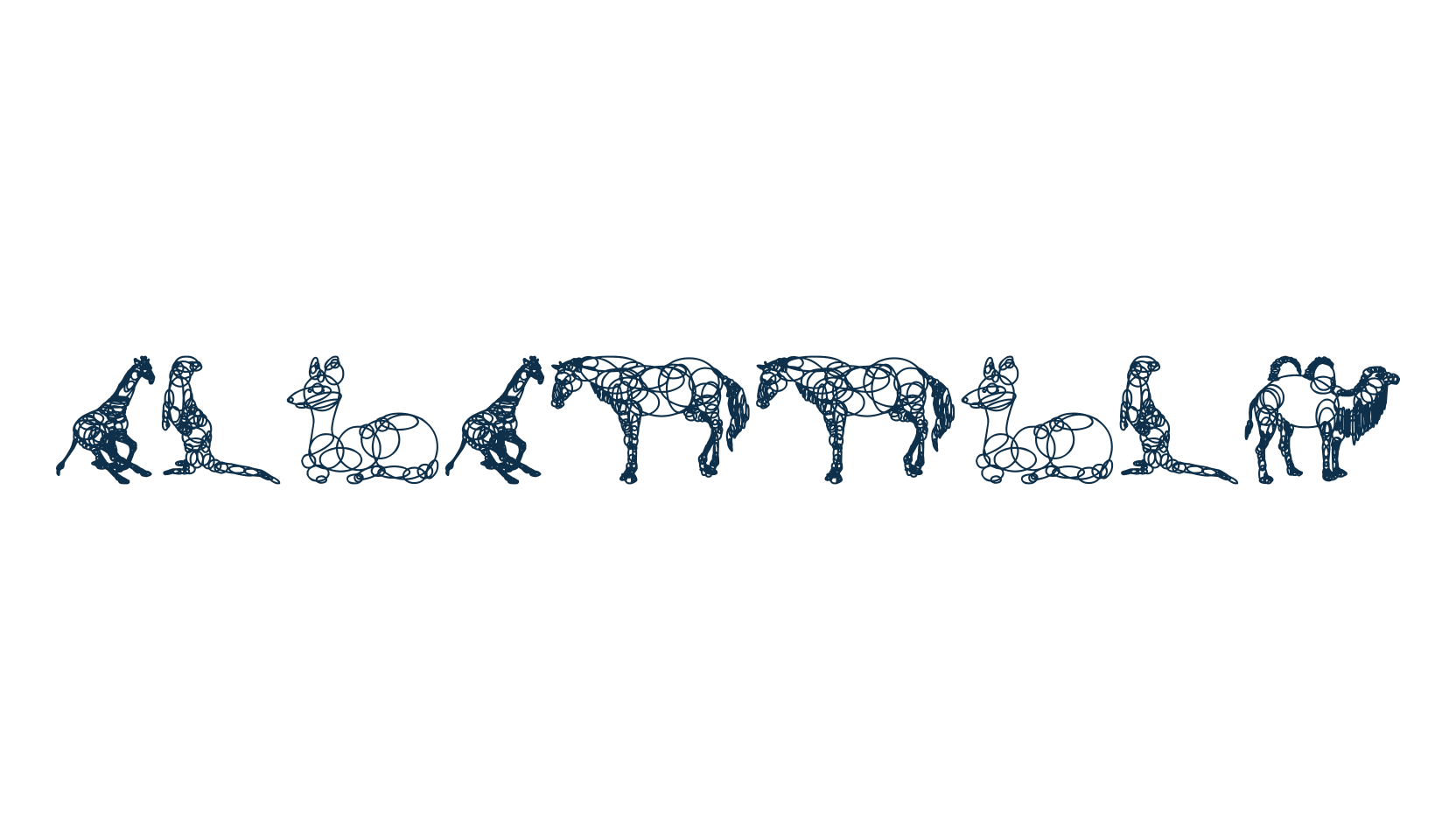 Animaline, fancy decorative font preview