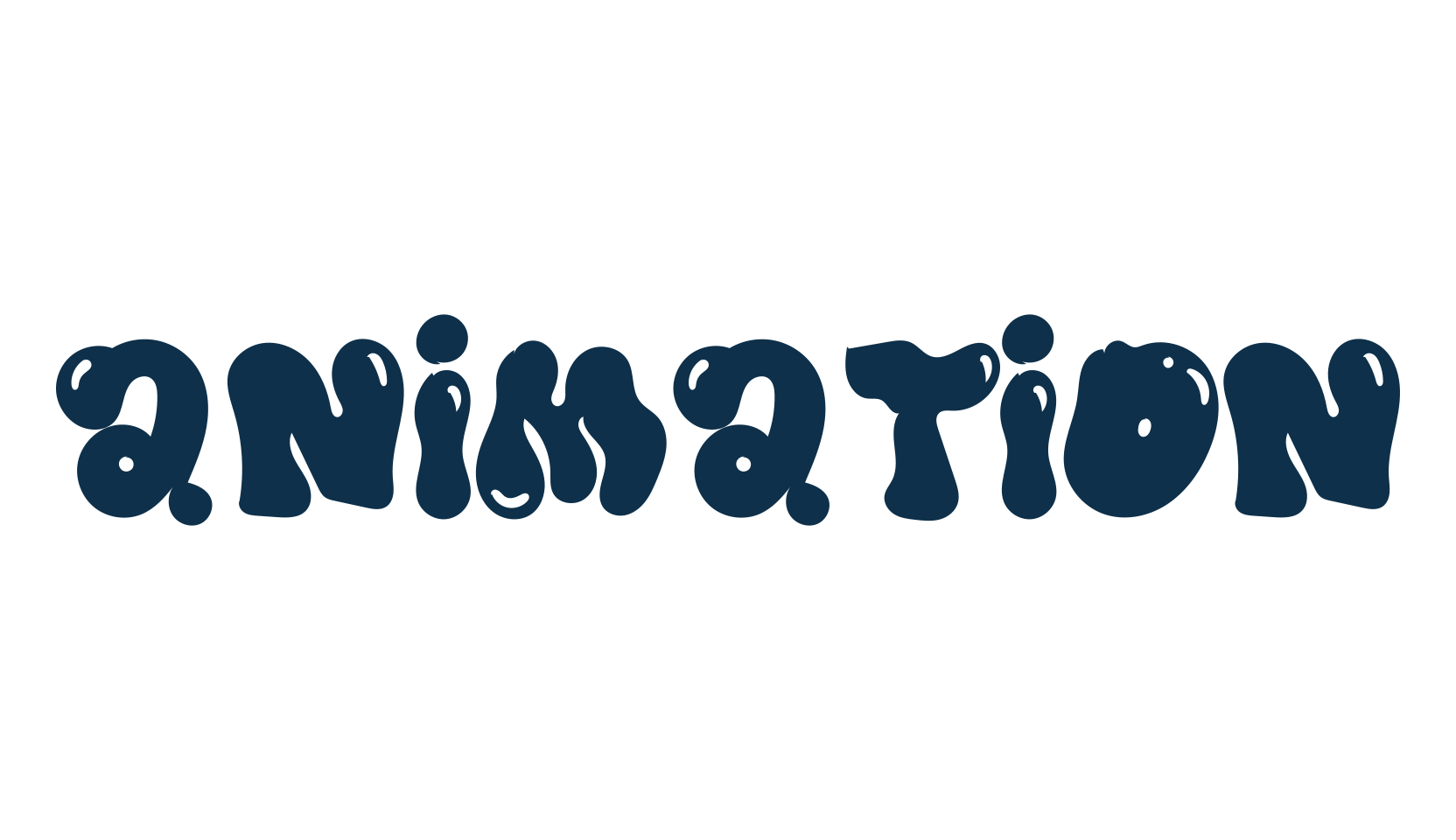 Animation, cartoon font preview