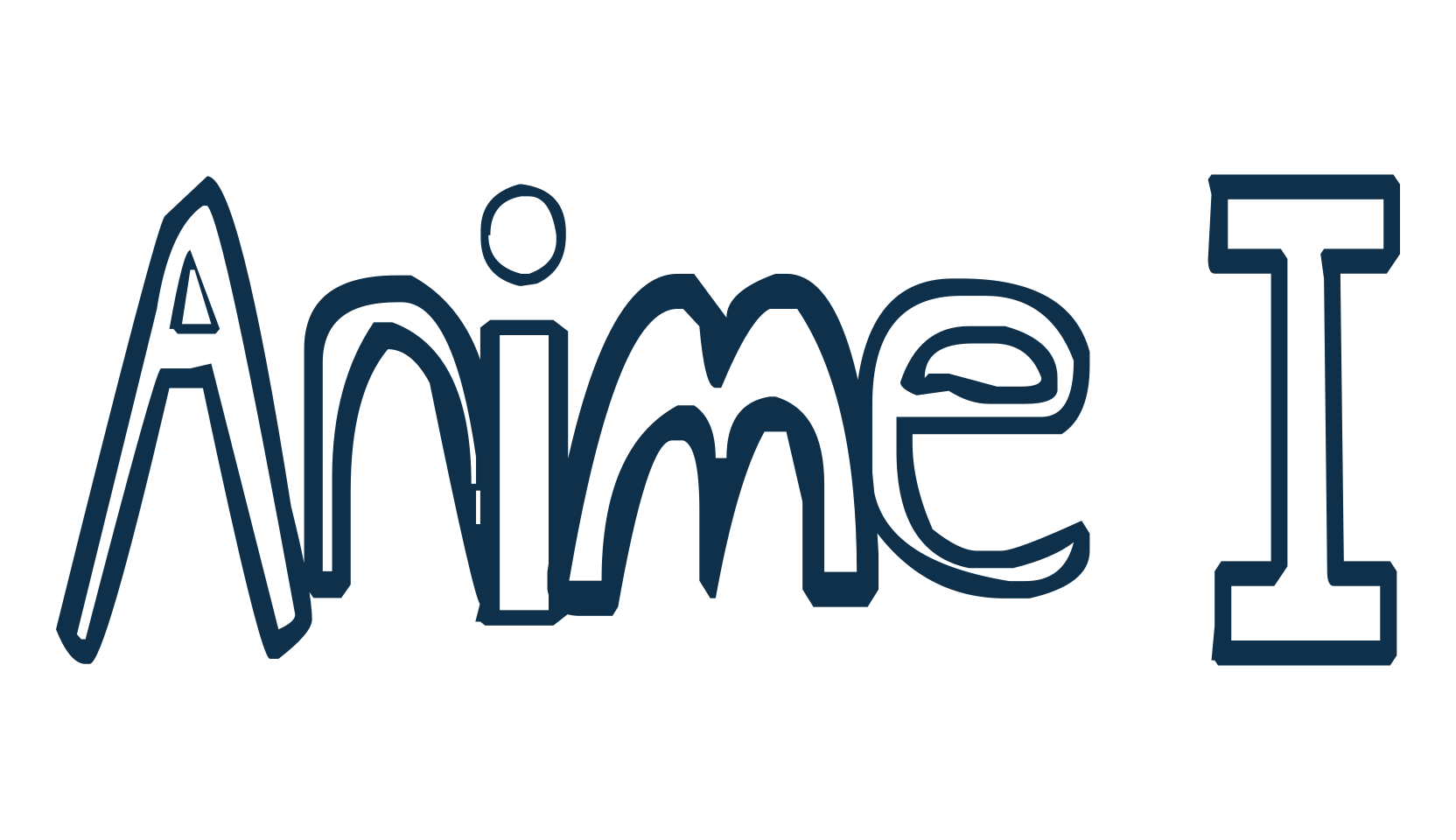 Anime I, cartoon font preview