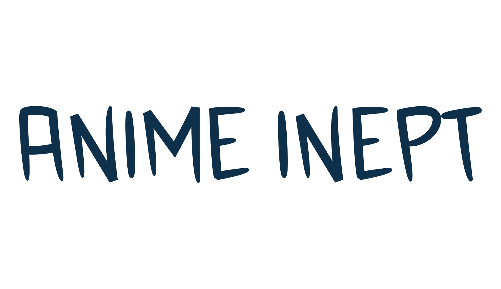 Anime Inept, cartoon font preview