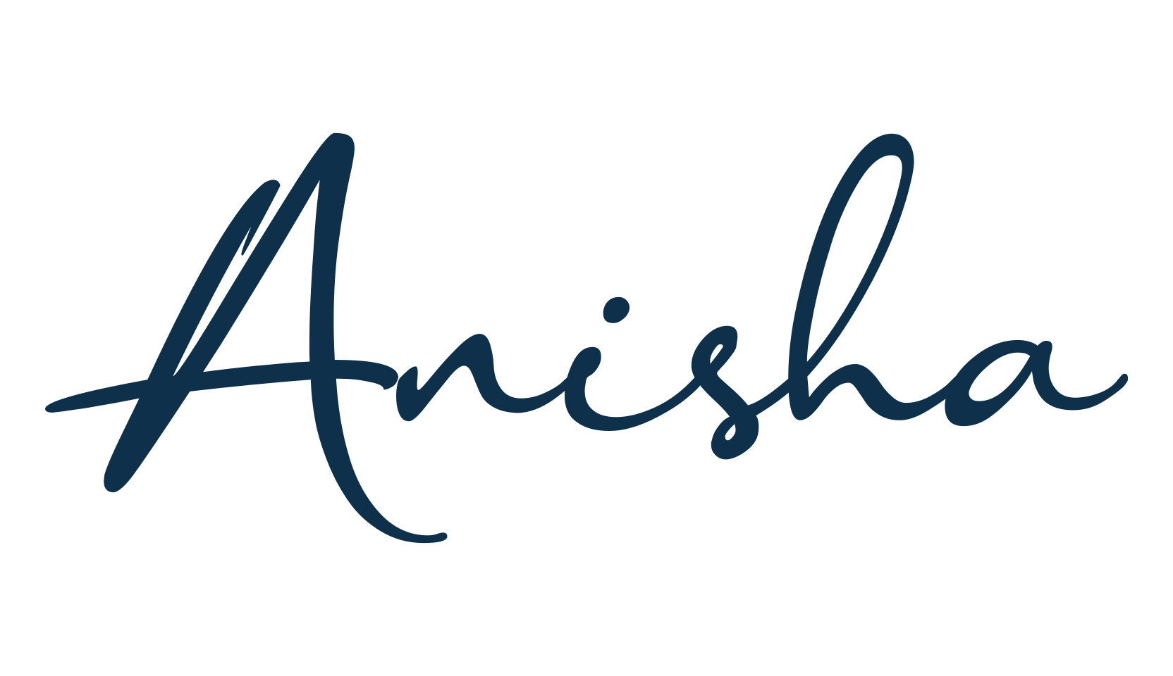 Anisha, script handwritten fancy decorative calligraphy font preview