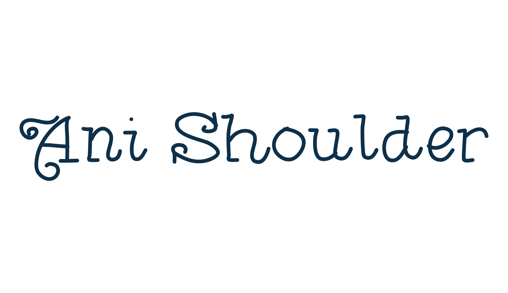 Ani Shoulder, script handwritten fancy decorative calligraphy font preview