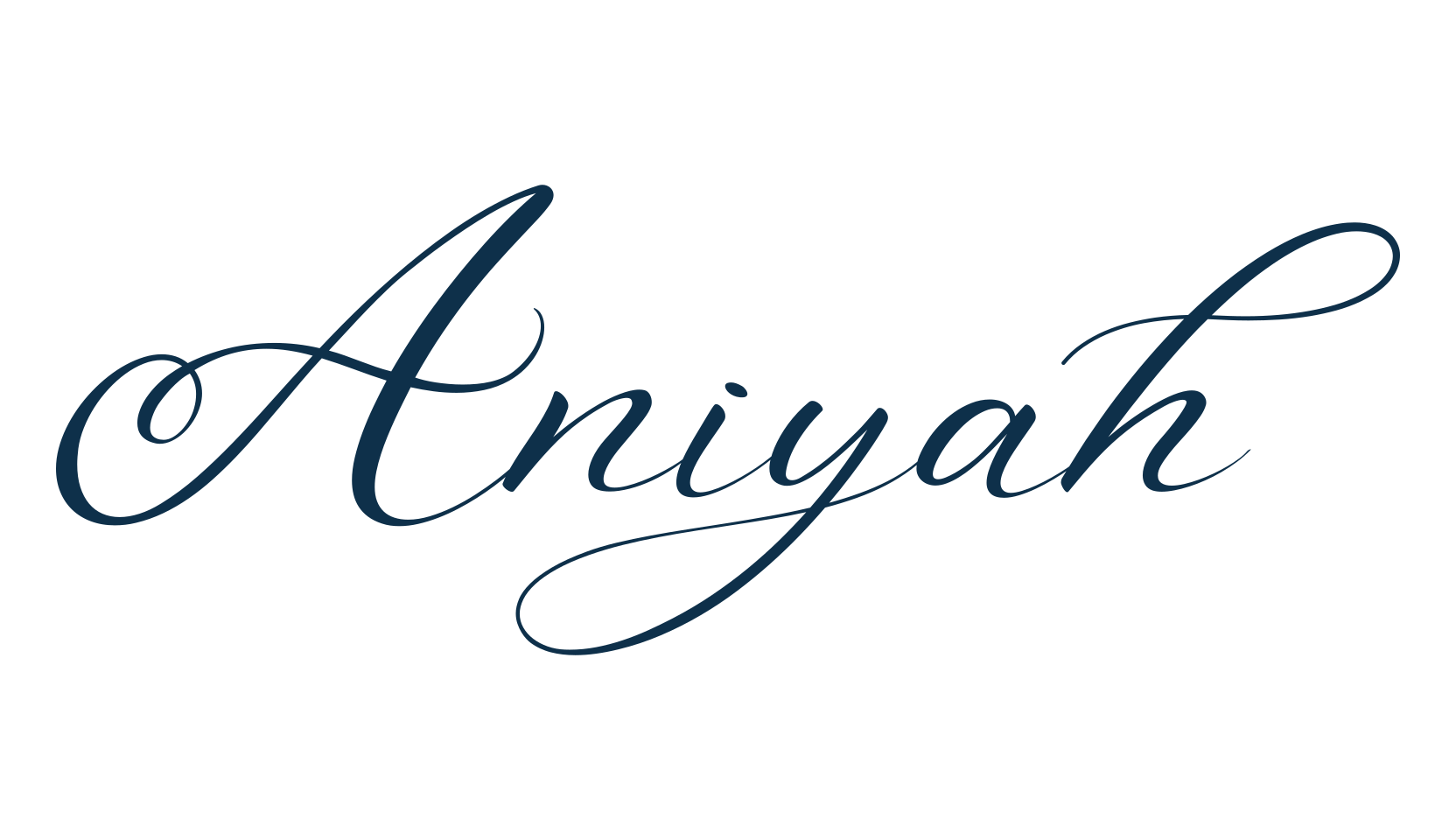 Aniyah, calligraphy font preview