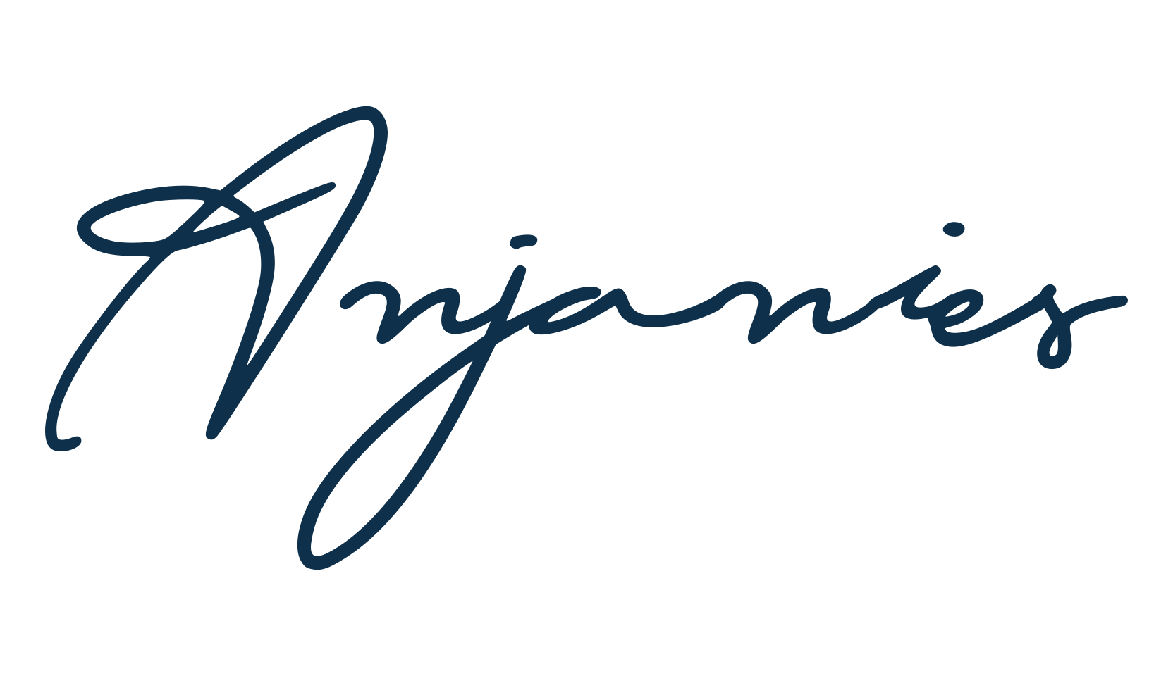 Anjanies, script handwritten fancy decorative calligraphy font preview