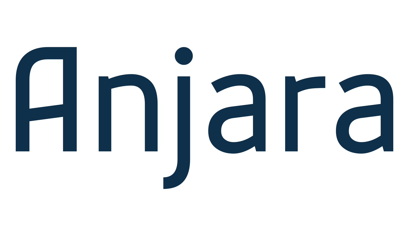 Anjara, sans serif font preview