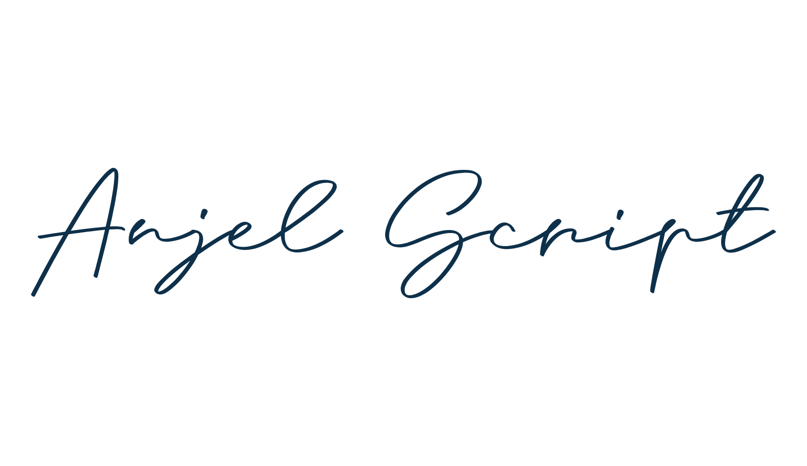 Anjel Script, handwriting font preview