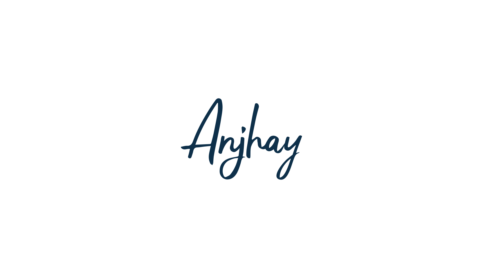 Anjhay, handwriting font preview