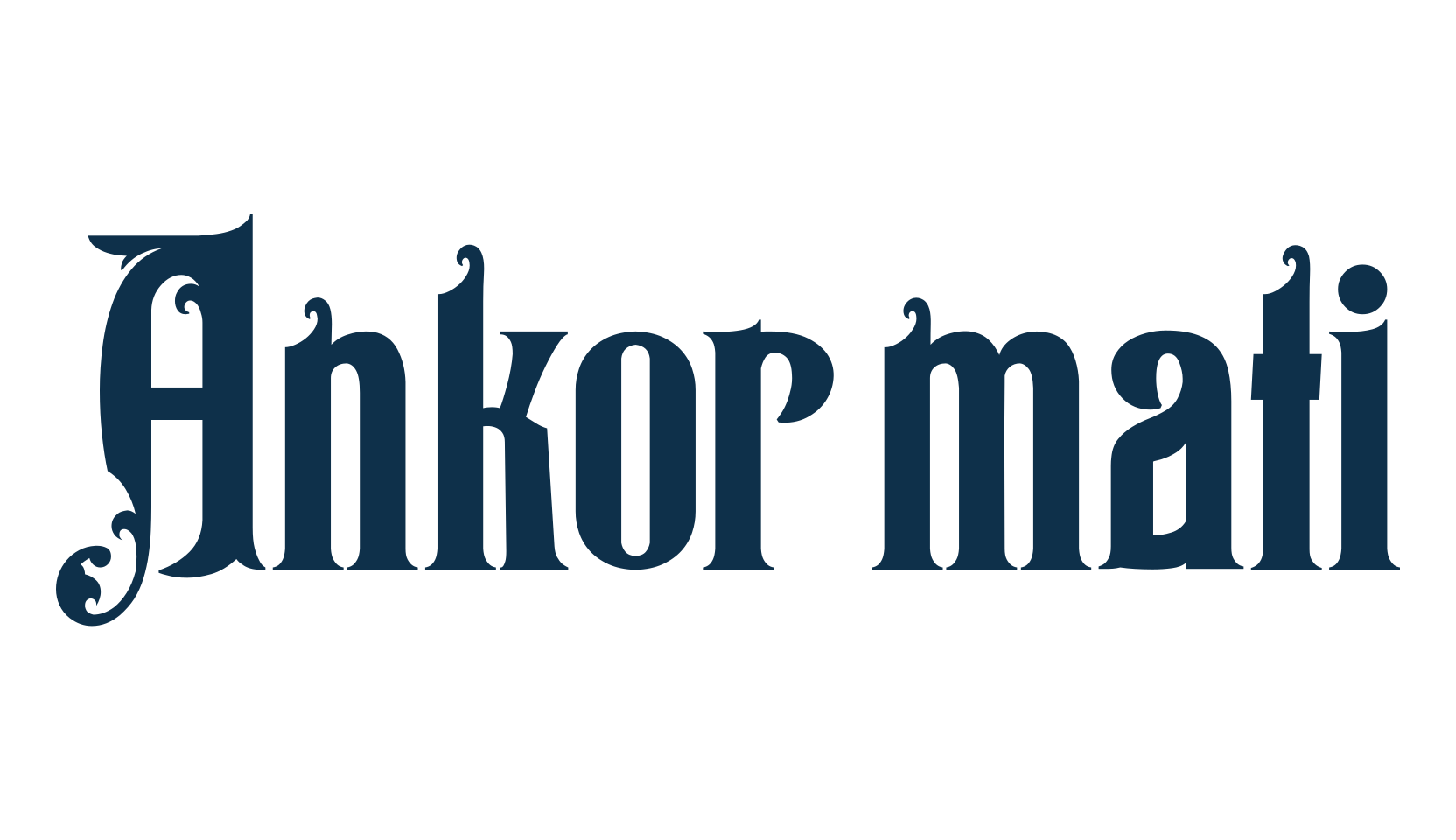 Ankormati, fancy retro decorative font preview