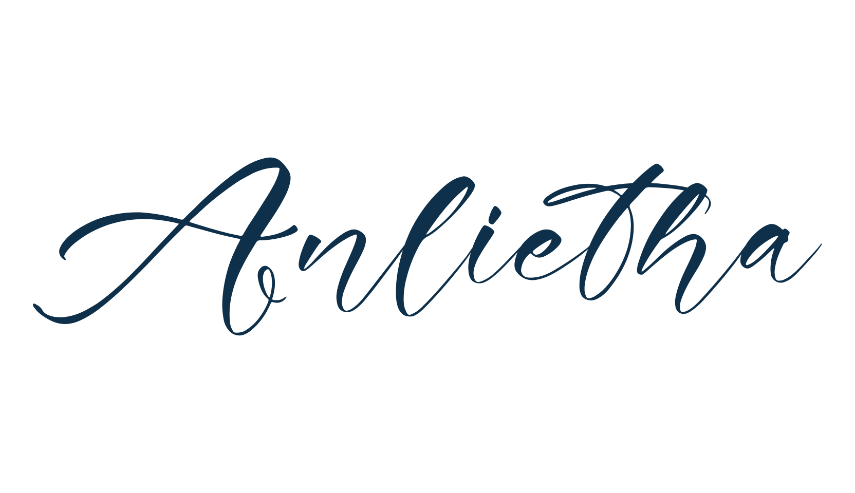 Anlietha, script calligraphy fancy decorative font preview