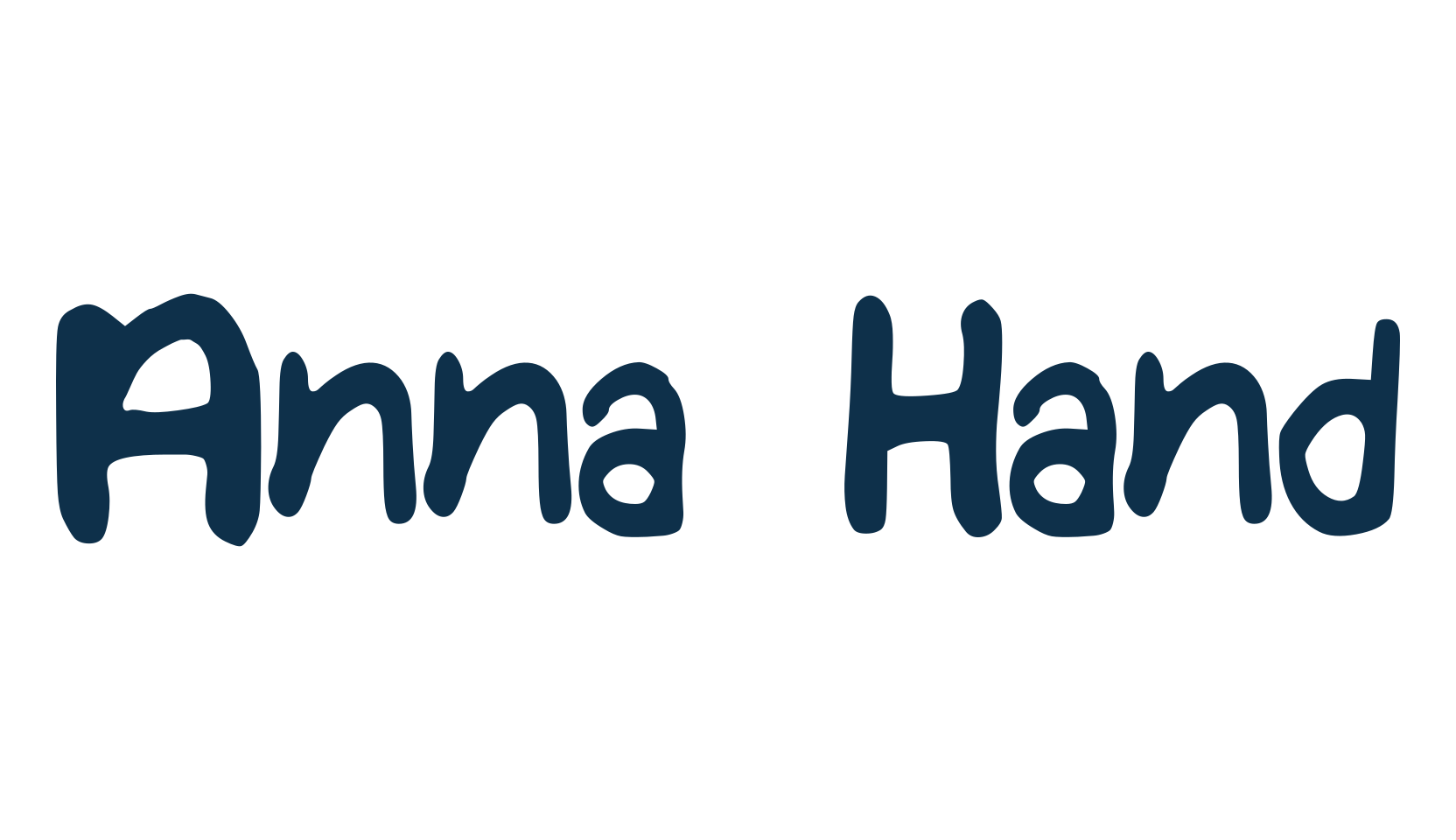 Anna Hand, script handwritten fancy decorative calligraphy font preview
