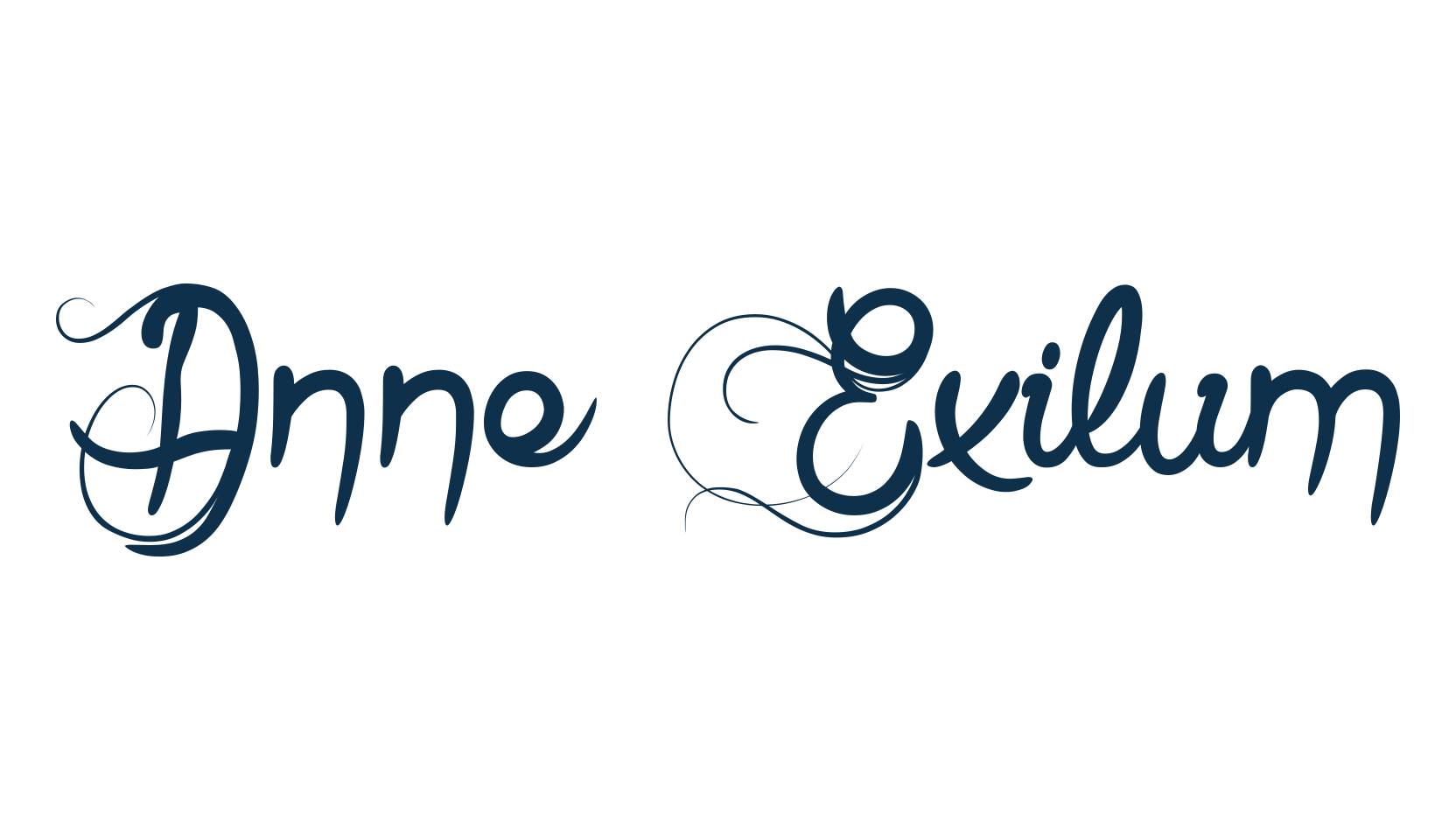Anne Exilum, fancy decorative font preview