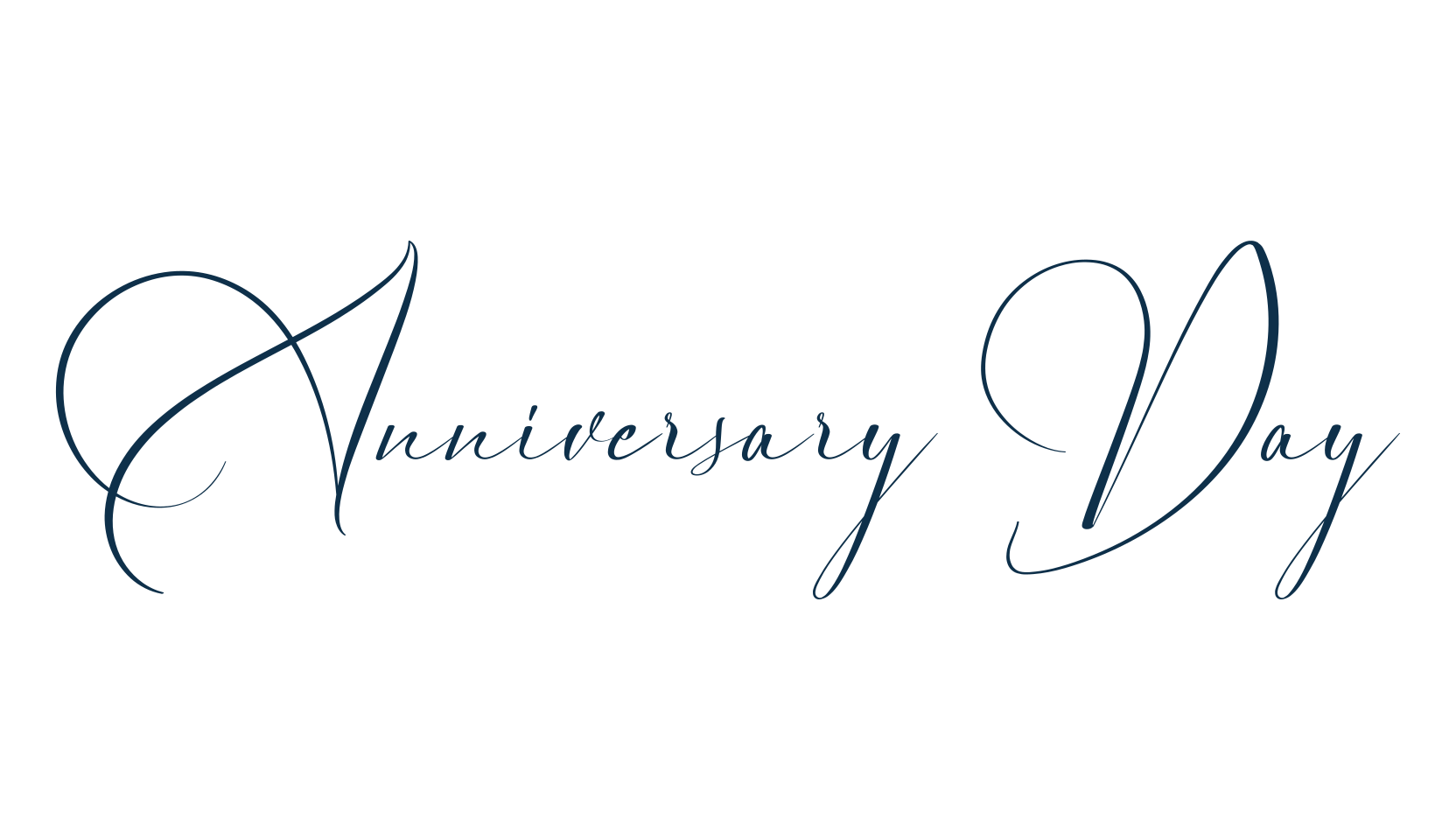 Anniversary Day, script calligraphy fancy decorative font preview